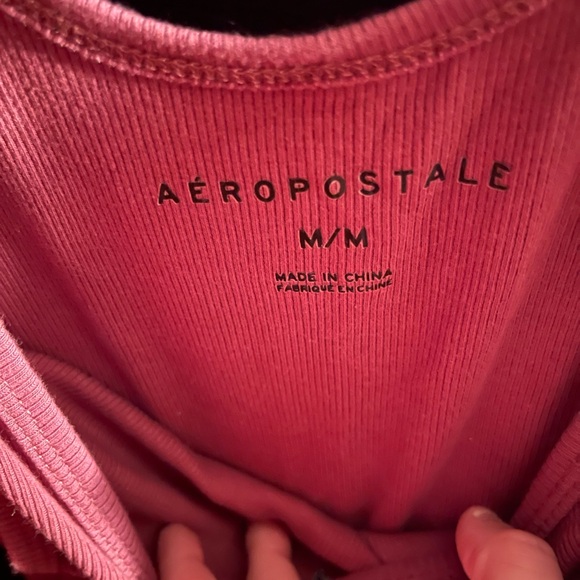 (Free add on) NWOT Aero Medium Cropped Tank & free track pants - Picture 2 of 5